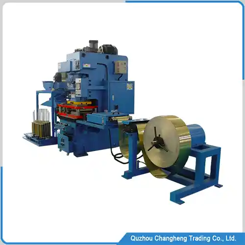 fin press machine of heat exchanger